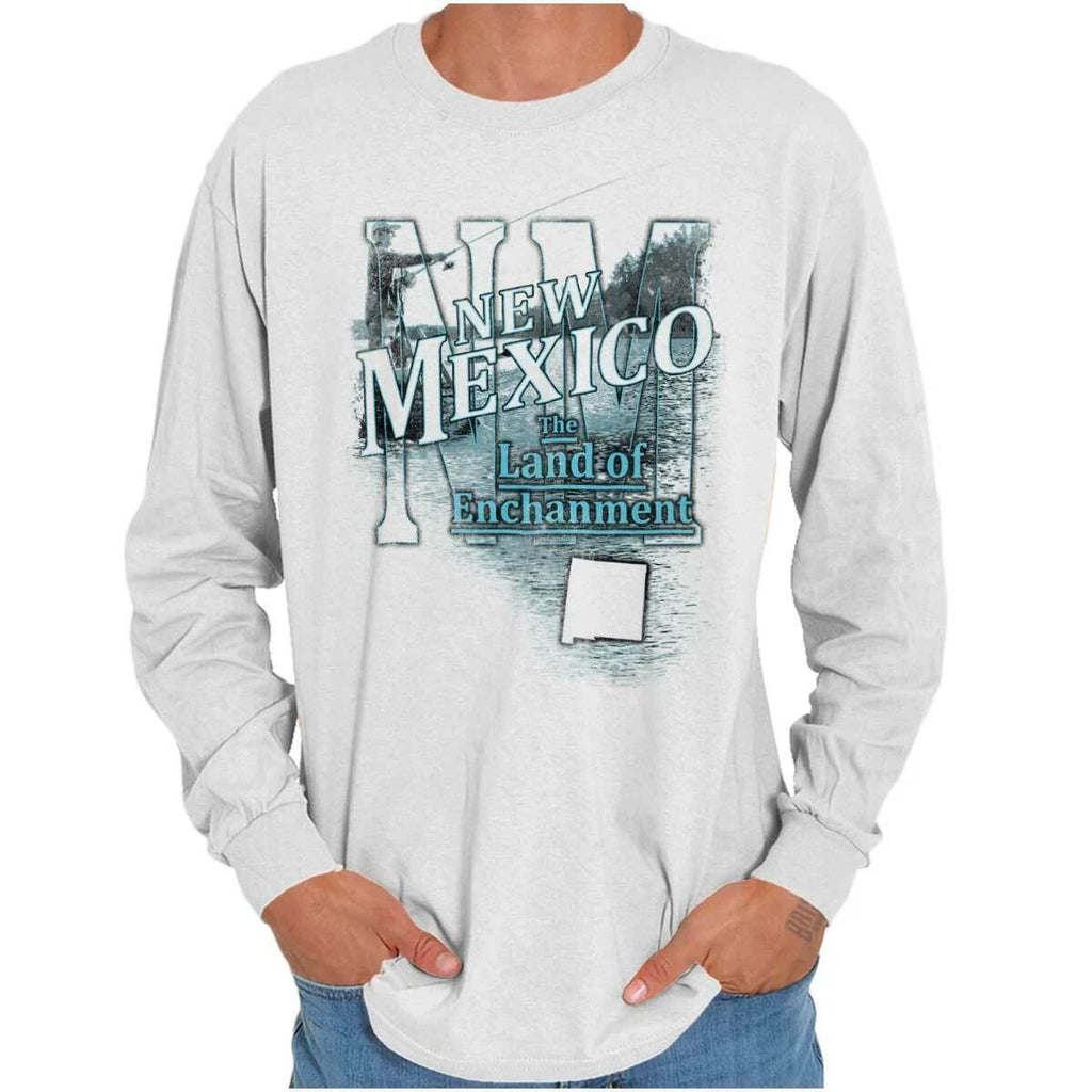 New Mexico Fishing Souvenir Travel NM Tourist Long Sleeve Tshirt Tee for Adults Unisex T-shirt, Sweatshirt, Hoodie, Long Sleeve Tee - T-Shirt, Sweatshirt, Hoodie