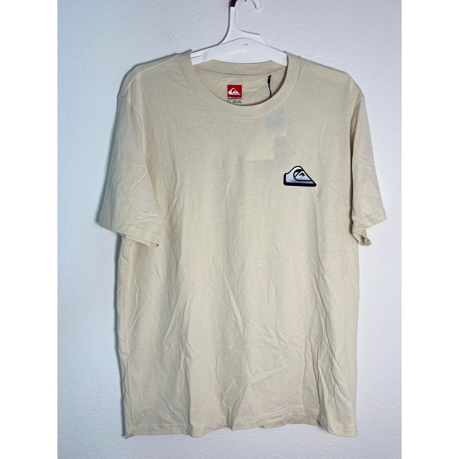Quiksilver Mens Skull Palm Tree Surf Graphic T-Shirt Beige Large NWT Unisex T-shirt, Sweatshirt, Hoodie, Long Sleeve Tee - T-Shirt, Sweatshirt, Hoodie