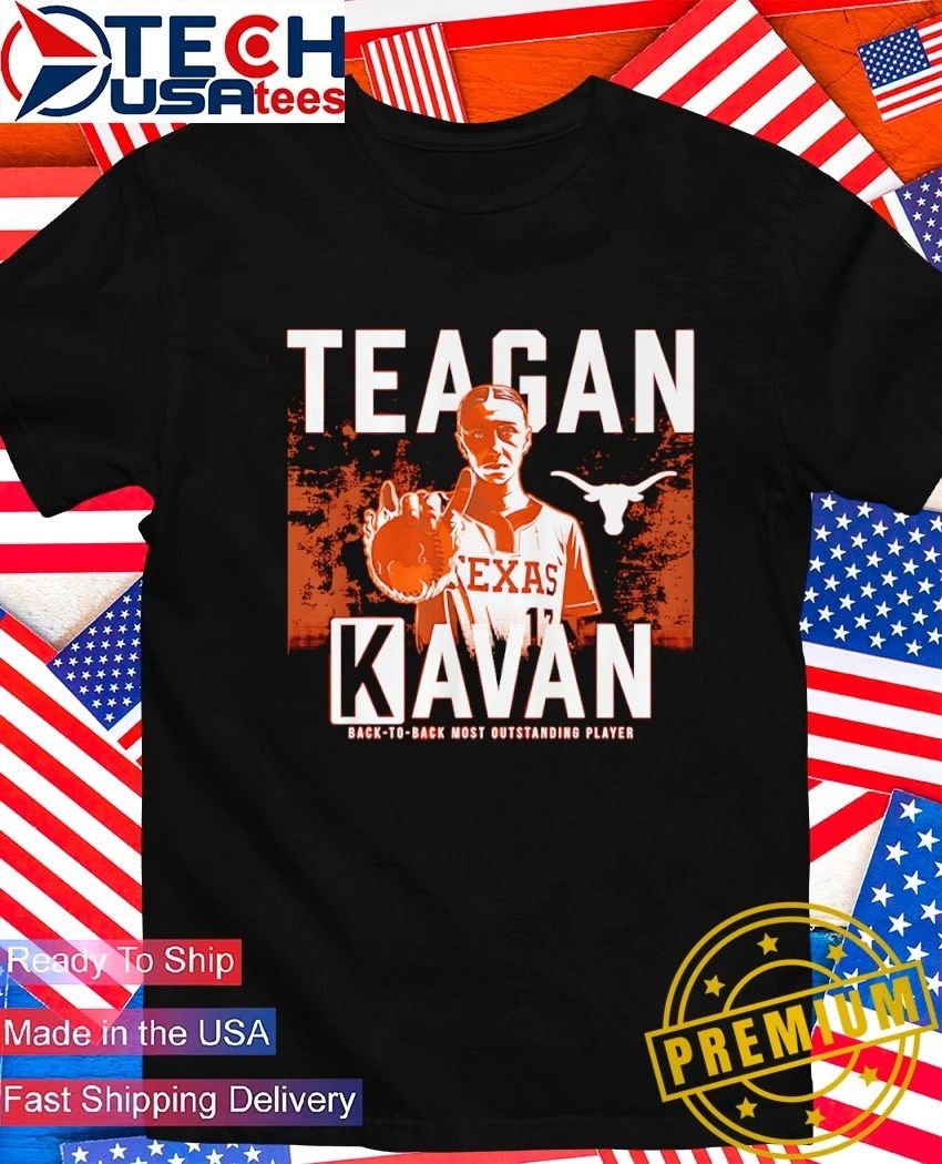 Texas Longhorns Softball Back to Back Most Outstanding Player Teagan Kavan K sign shirt Unisex T-shirt, Sweatshirt, Hoodie, Long Sleeve Tee - T-Shirt, Sweatshirt, Hoodie