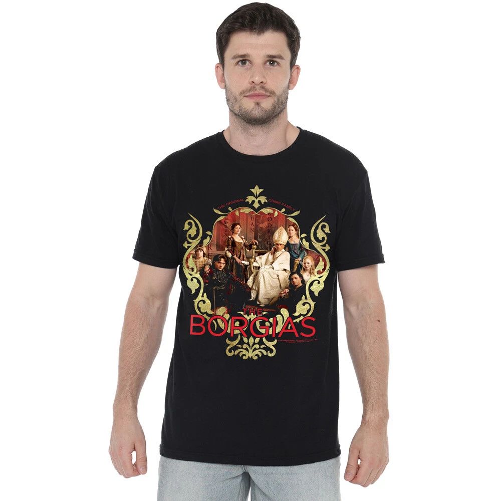Borgias Family Portrait T-Shirt S-2XL, Black Unisex T-shirt, Sweatshirt, Hoodie, Long Sleeve Tee - T-Shirt, Sweatshirt, Hoodie