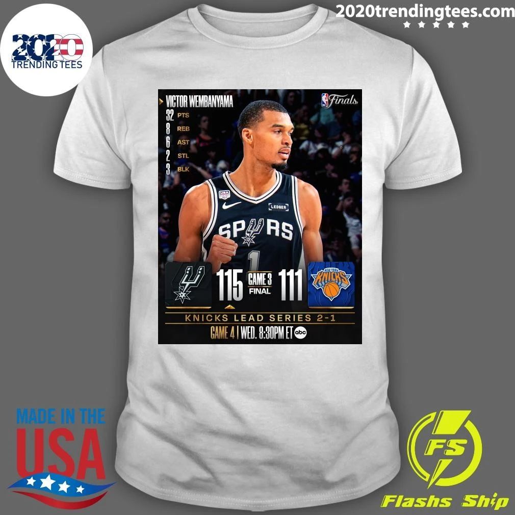 Victor Wembanyama Knicks Lead Series 2-1 NBA Finals game at Madison Square Garden Shirt Unisex T-shirt, Sweatshirt, Hoodie, Long Sleeve Tee - T-Shirt, Sweatshirt, Hoodie