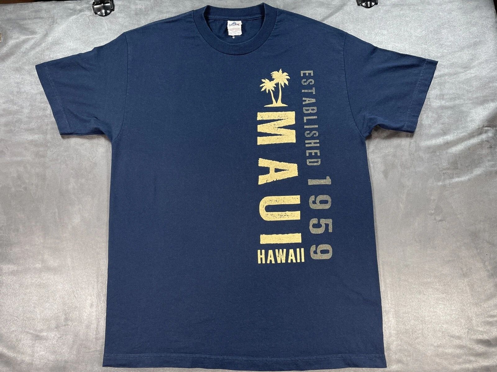 Vintage AAA Maui Hawaii Islands Palm Trees Shirt Blue Large Pacific Ocean Surf Unisex T-shirt, Sweatshirt, Hoodie, Long Sleeve Tee - T-Shirt, Sweatshirt, Hoodie