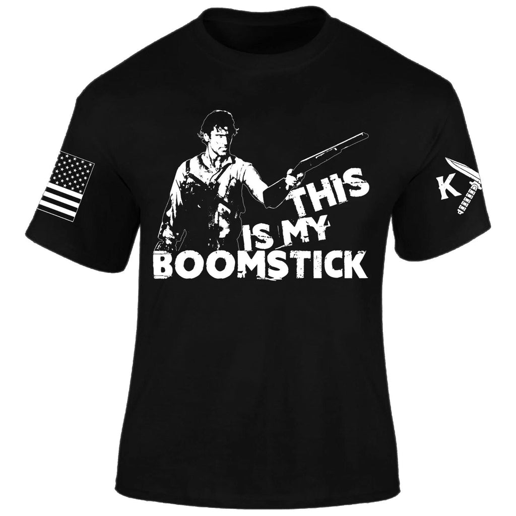 Boom-Stick T-Shirt I Ash I Evil Dead I Army of Darkness I Guy with a gun Unisex T-shirt, Sweatshirt, Hoodie, Long Sleeve Tee - T-Shirt, Sweatshirt, Hoodie