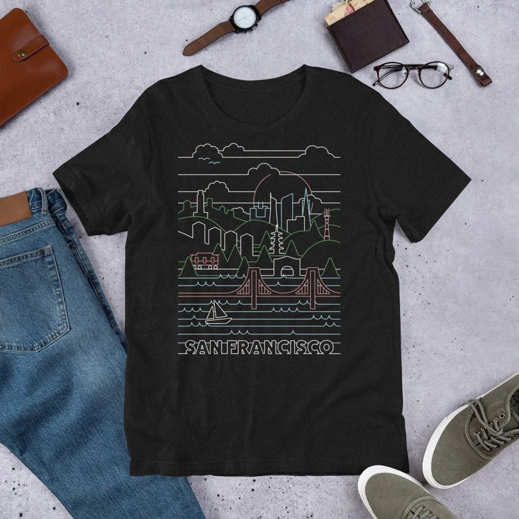 Vintage Francisco Design Shirt Travel Gift California Holiday Trip Souvenir Tee Unisex T-shirt, Sweatshirt, Hoodie, Long Sleeve Tee - T-Shirt, Sweatshirt, Hoodie