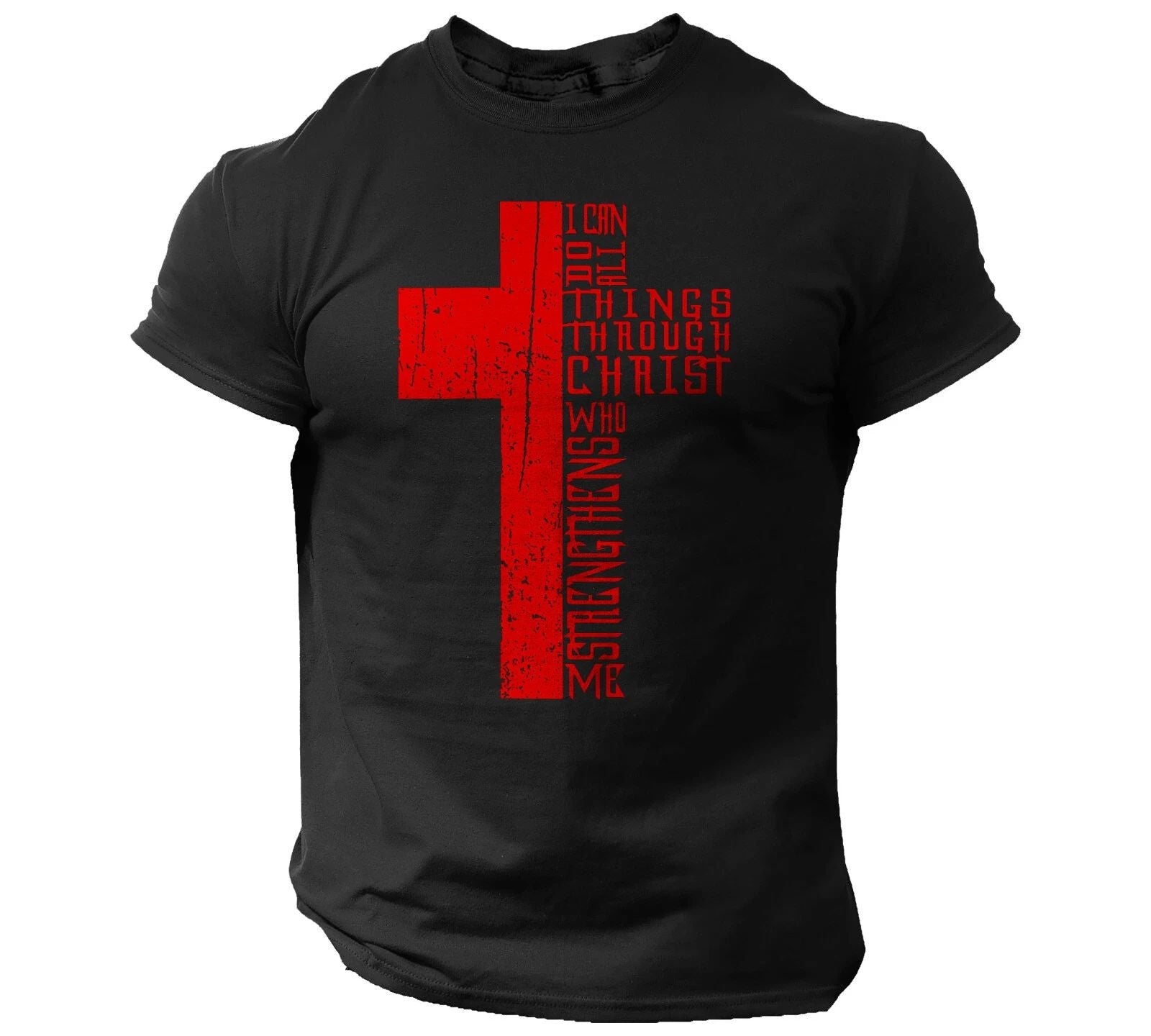 Bible Religious Cross T-Shirt Christian Men Faith Vintage Style I Can Do All Unisex T-shirt, Sweatshirt, Hoodie, Long Sleeve Tee - T-Shirt, Sweatshirt, Hoodie