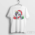 Classic Cute Santa Unicorn Cocoa Christmas White T Shirts Unisex T-shirt, Sweatshirt, Hoodie, Long Sleeve Tee - T-Shirt, Sweatshirt, Hoodie