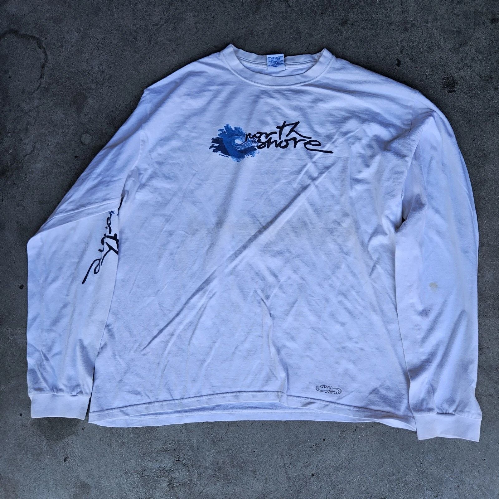 North Shore LS Surf Aesthetic Tee shirt t-shirt sz L Unisex T-shirt, Sweatshirt, Hoodie, Long Sleeve Tee - T-Shirt, Sweatshirt, Hoodie