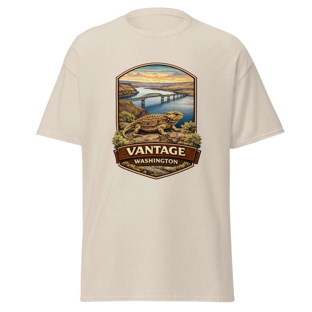 Vantage Washington Pygmy Short Horned Lizard T-Shirt - Columbia River WA PNW Unisex T-shirt, Sweatshirt, Hoodie, Long Sleeve Tee - T-Shirt, Sweatshirt, Hoodie
