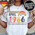 40 Geburtstag Retro Shirt -1986 Vintage Shirt Unisex T-shirt, Sweatshirt, Hoodie, Long Sleeve Tee - T-Shirt, Sweatshirt, Hoodie