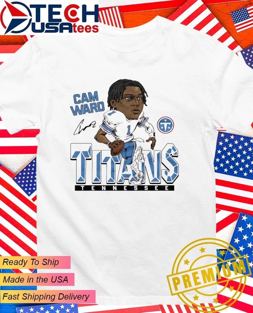 Tennessee Titans Cam Ward caricature signature shirt Unisex T-shirt, Sweatshirt, Hoodie, Long Sleeve Tee - T-Shirt, Sweatshirt, Hoodie