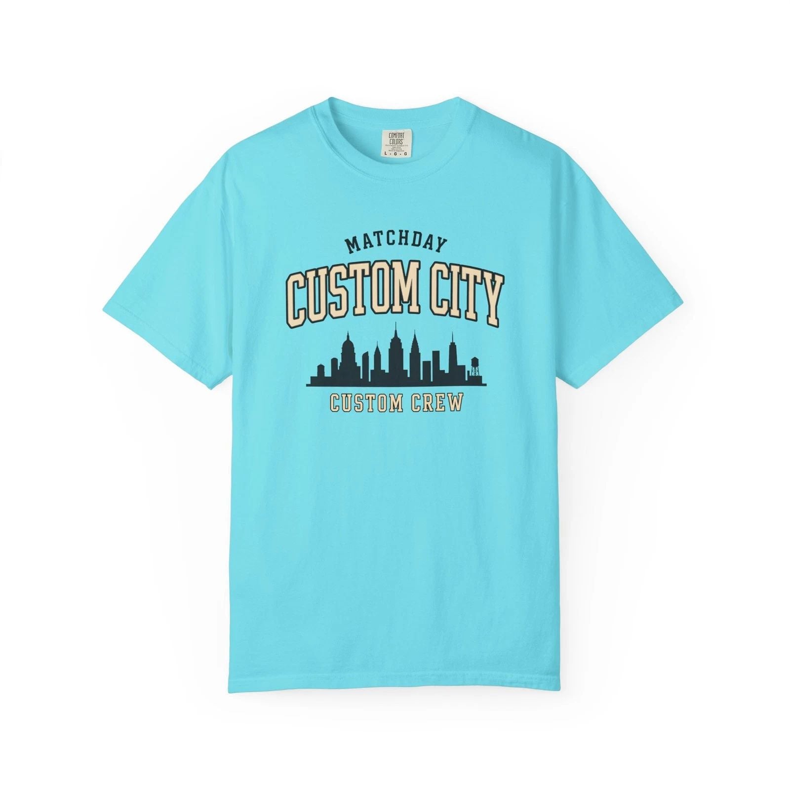 Custom Matchday Crew Soccer Shirt | Personalized City Football Squad Tee | Unisex T-shirt, Sweatshirt, Hoodie, Long Sleeve Tee - T-Shirt, Sweatshirt, Hoodie