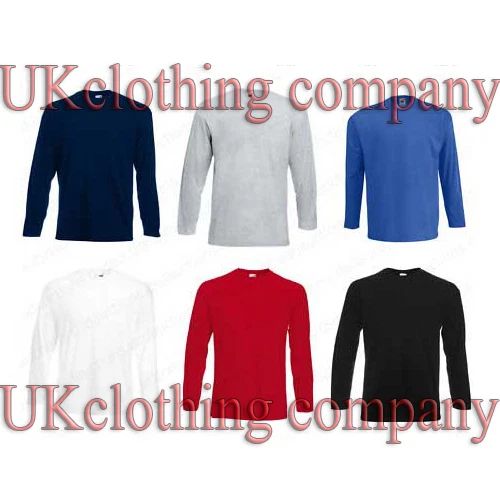 Fruit of the Loom Valueweight Long Sleeve Cotton Adult Cotton Unisex T-Shirt Top Unisex T-shirt, Sweatshirt, Hoodie, Long Sleeve Tee - T-Shirt, Sweatshirt, Hoodie