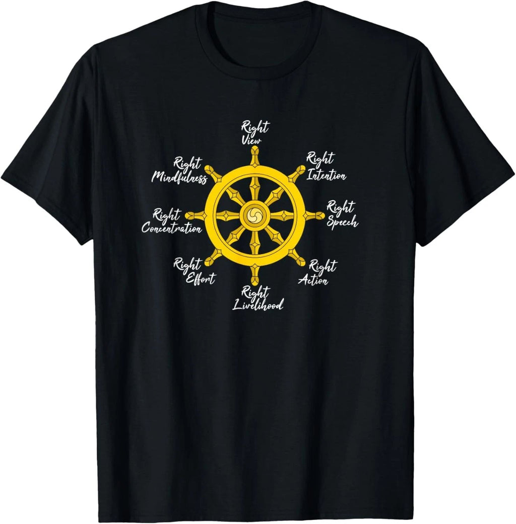 Noble Eightfold Path Buddha Dharma Wheel Wisdom Quote T-Shirt Unisex T-shirt, Sweatshirt, Hoodie, Long Sleeve Tee - T-Shirt, Sweatshirt, Hoodie