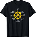Noble Eightfold Path Buddha Dharma Wheel Wisdom Quote T-Shirt Unisex T-shirt, Sweatshirt, Hoodie, Long Sleeve Tee - T-Shirt, Sweatshirt, Hoodie