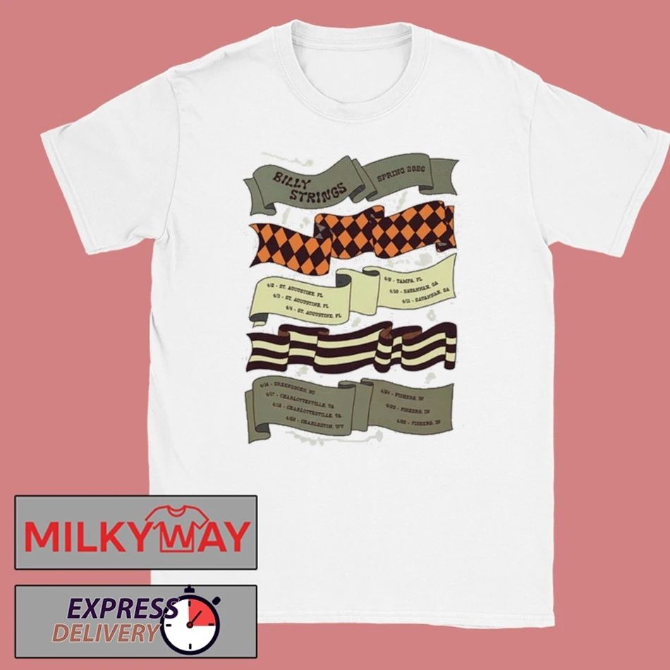 Billy Strings Spring Tour 2026 Parade Tee with Dates shirt Unisex T-shirt, Sweatshirt, Hoodie, Long Sleeve Tee - T-Shirt, Sweatshirt, Hoodie