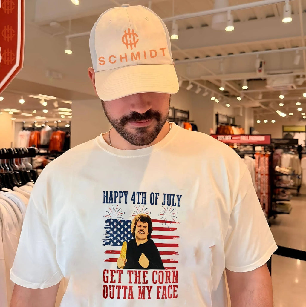 Get The Corn Outta My Face Nacho Libre 4th of July shirt Unisex T-shirt, Sweatshirt, Hoodie, Long Sleeve Tee - T-Shirt, Sweatshirt, Hoodie