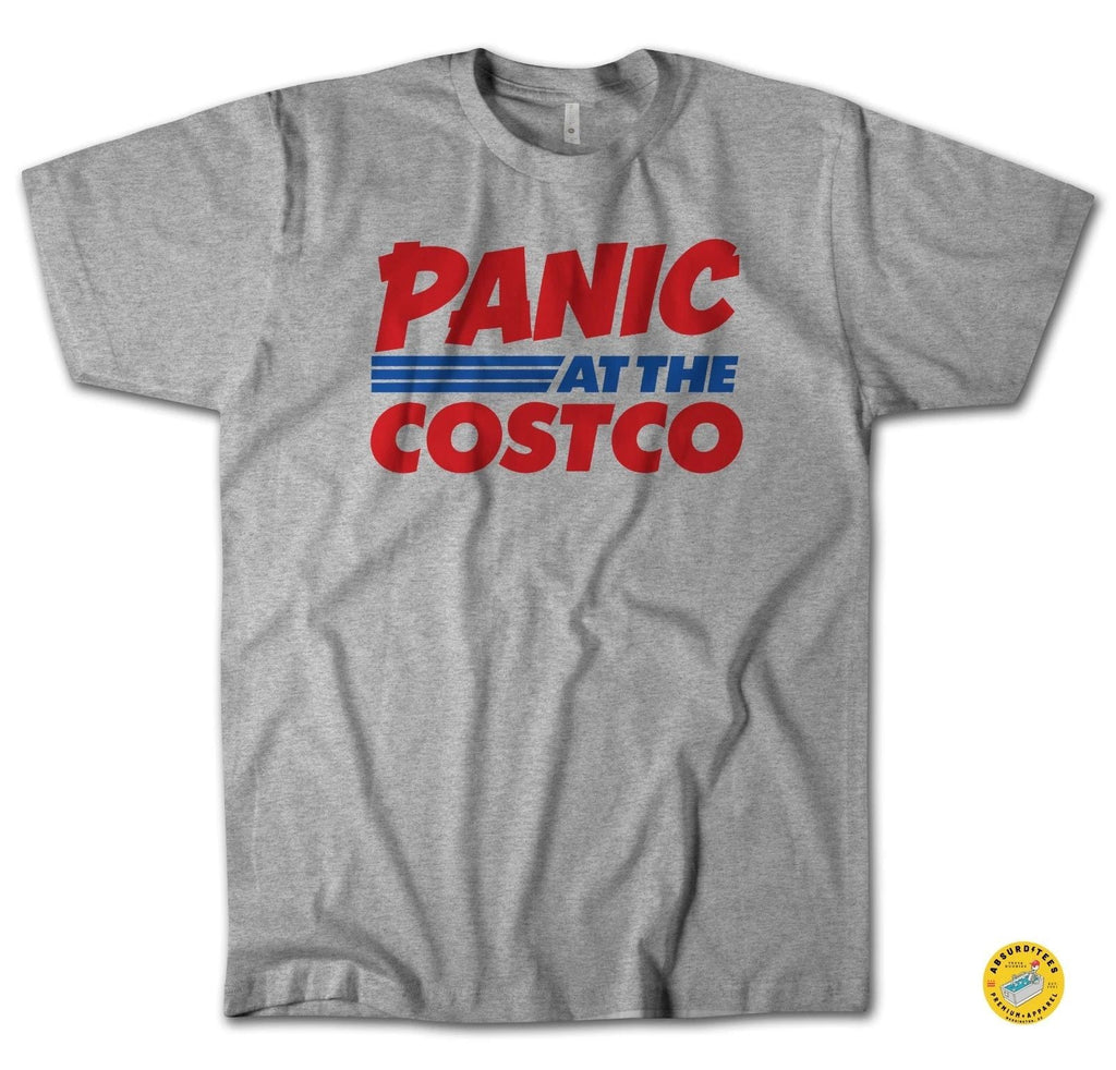 Panic at the Costco T-Shirt | Costco Meme Shirt | Panic at the Disco Parody Tee Unisex T-shirt, Sweatshirt, Hoodie, Long Sleeve Tee - T-Shirt, Sweatshirt, Hoodie