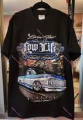 Lowrider Classic Truck Livin the Low Life Graphic T-Shirt Unisex T-shirt, Sweatshirt, Hoodie, Long Sleeve Tee - T-Shirt, Sweatshirt, Hoodie