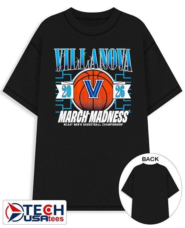 Villanova Wildcats March Madness 2026 NCAA Mens Basketball Championship shirt Unisex T-shirt, Sweatshirt, Hoodie, Long Sleeve Tee - T-Shirt, Sweatshirt, Hoodie