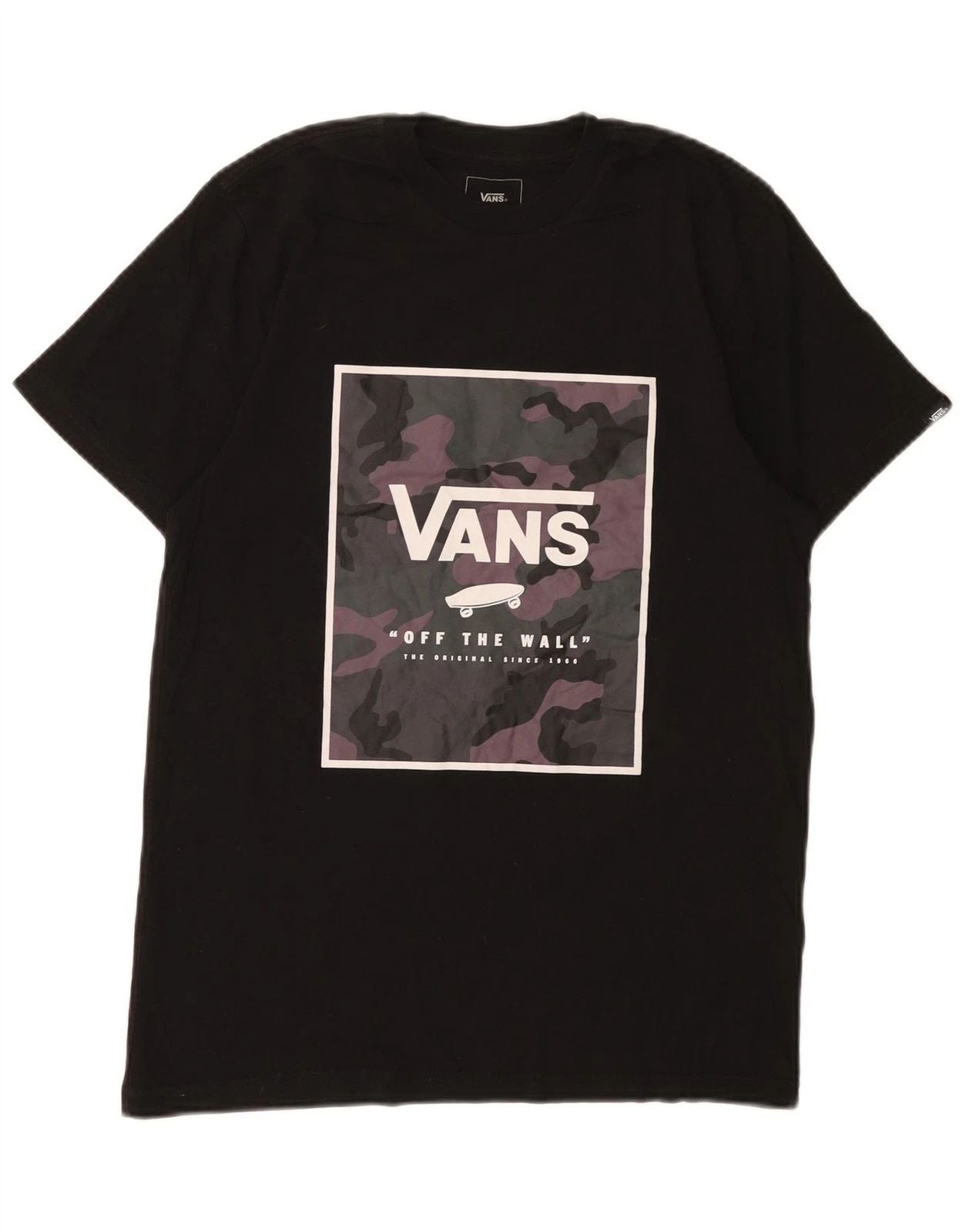Vans Mens Custom Fit Graphic T-Shirt Top Medium Black Cotton AK02 Unisex T-shirt, Sweatshirt, Hoodie, Long Sleeve Tee - T-Shirt, Sweatshirt, Hoodie