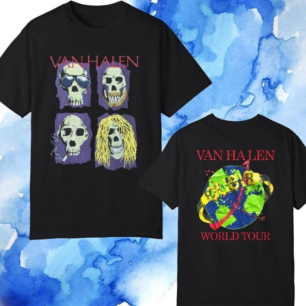 Van Halen OU812 Album Rock Music T-shirt Black Gift Fans S-5XL Unisex T-shirt, Sweatshirt, Hoodie, Long Sleeve Tee - T-Shirt, Sweatshirt, Hoodie