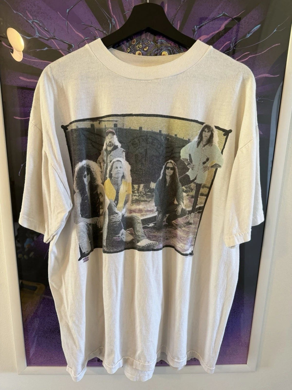 Vintage Reo Speedwagon Men Shirt XL Cant Stop Rockin Tour 90s Unisex T-shirt, Sweatshirt, Hoodie, Long Sleeve Tee - T-Shirt, Sweatshirt, Hoodie