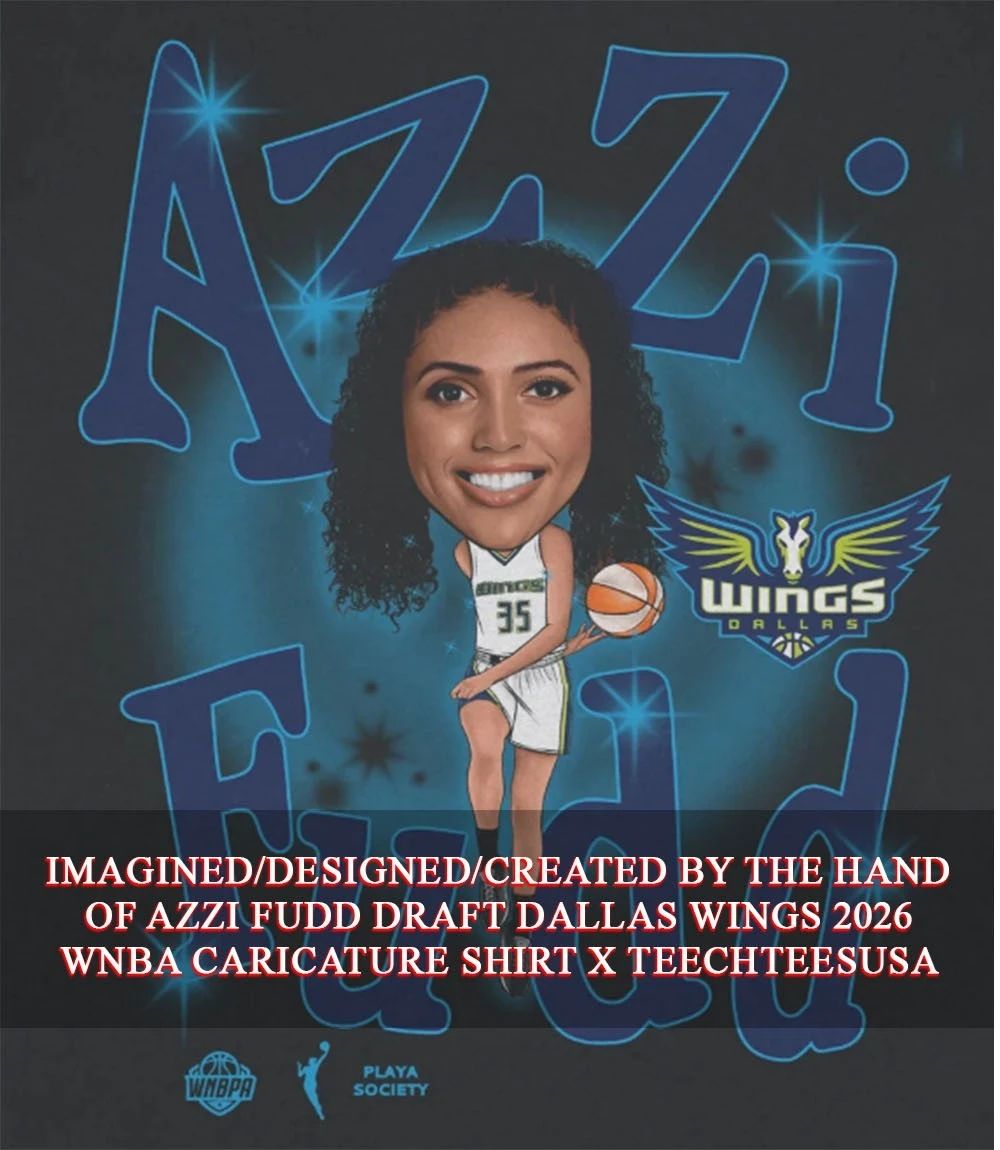 Azzi Fudd Draft Dallas Wings 2026 WNBA caricature shirt Unisex T-shirt, Sweatshirt, Hoodie, Long Sleeve Tee - T-Shirt, Sweatshirt, Hoodie