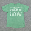 Irish Beer Shirt Men's Medium Green Alcohol Funny Graphic Tee Short Sleeve Adult Unisex T-shirt, Sweatshirt, Hoodie, Long Sleeve Tee - T-Shirt, Sweatshirt, Hoodie
