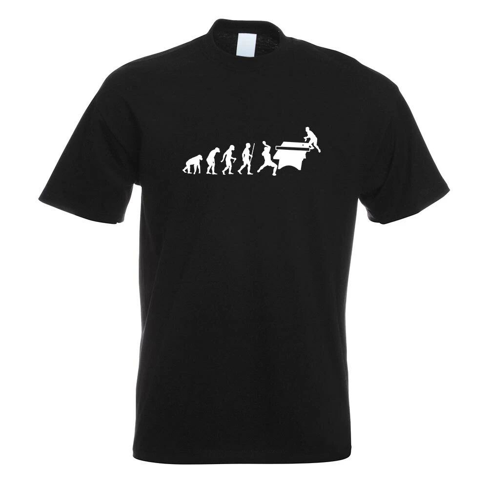 Table tennis evolution T-shirt motif printed fun shirt design print Unisex T-shirt, Sweatshirt, Hoodie, Long Sleeve Tee - T-Shirt, Sweatshirt, Hoodie
