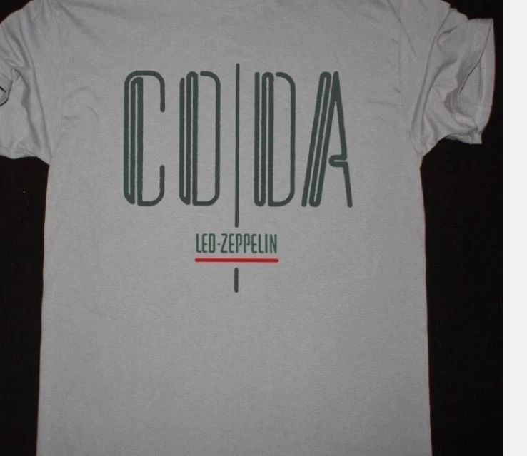 LED ZEPPELIN 'CODA' Album Cover Unisex Cotton T-shirt, Size S-5XL (white) Unisex T-shirt, Sweatshirt, Hoodie, Long Sleeve Tee - T-Shirt, Sweatshirt, Hoodie