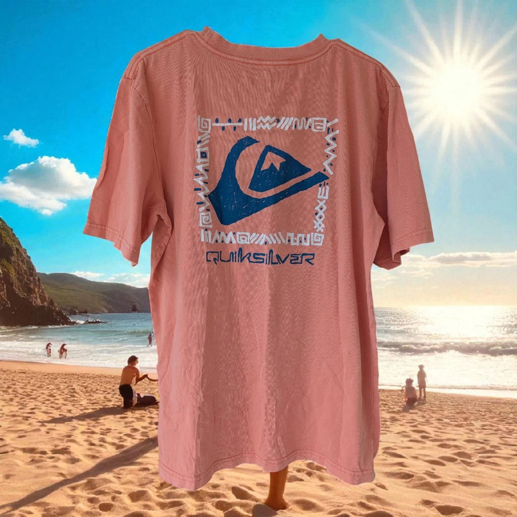 Quiksilver Originals Collection Men's T-Shirt Medium Coral Pink surf skate Unisex T-shirt, Sweatshirt, Hoodie, Long Sleeve Tee - T-Shirt, Sweatshirt, Hoodie