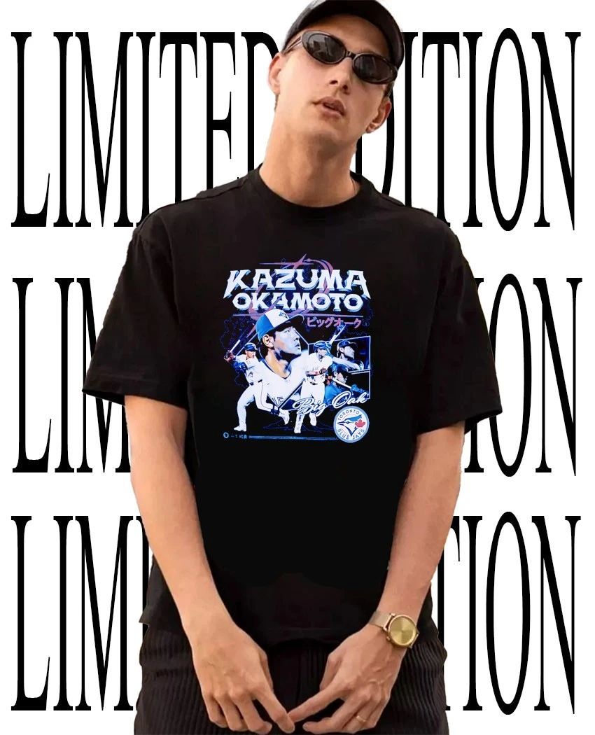 Kazuma Okamoto Big Oak Toronto Blue Jays Baseball Collage shirt Unisex T-shirt, Sweatshirt, Hoodie, Long Sleeve Tee - T-Shirt, Sweatshirt, Hoodie