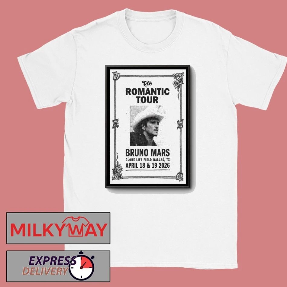Poster Apr 18-19 2026 Dallas, TX The Romantic Tour shirt Unisex T-shirt, Sweatshirt, Hoodie, Long Sleeve Tee - T-Shirt, Sweatshirt, Hoodie
