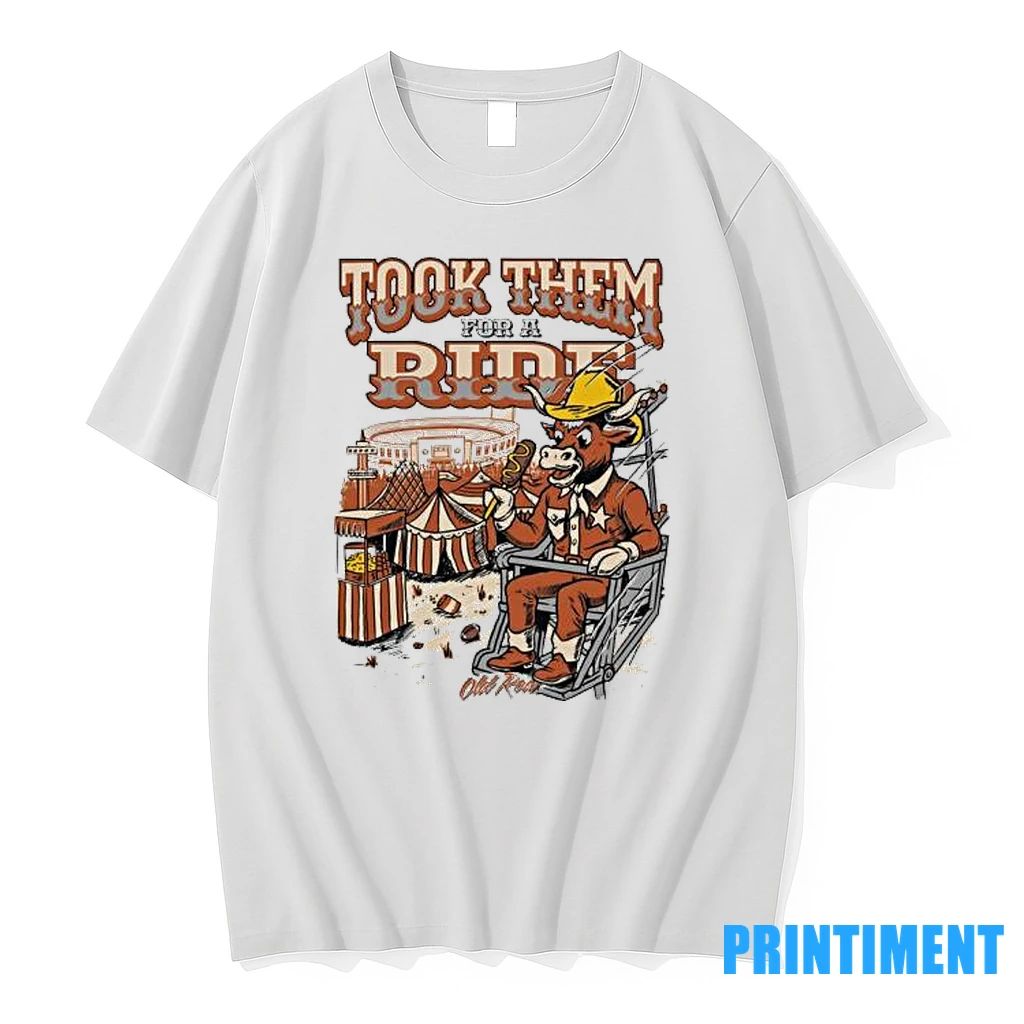 Texas Longhorns Beat Oklahoma Took Them For A Ride Tshirts Sweater Unisex T-shirt, Sweatshirt, Hoodie, Long Sleeve Tee - T-Shirt, Sweatshirt, Hoodie