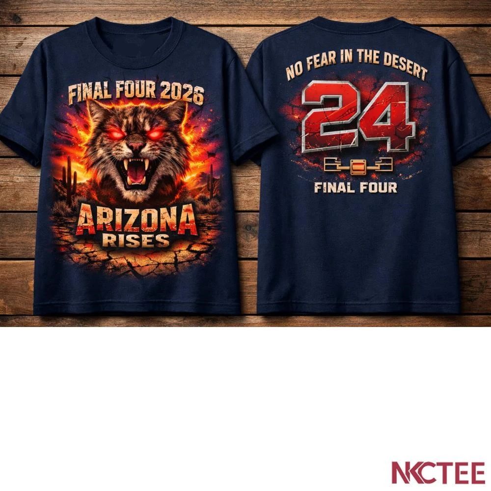 NKCtees Arizona Wildcats Desert Dynasty Final Four 2026 NCAA March Madness shirt Unisex T-shirt, Sweatshirt, Hoodie, Long Sleeve Tee - T-Shirt, Sweatshirt, Hoodie