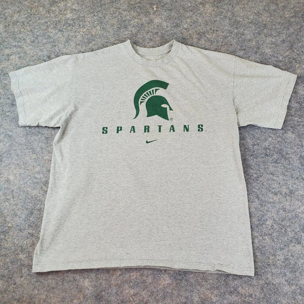 Spartans Shirt Mens Large Gray Crew Neck Short Sleeve Graphic Stretch Pullover Unisex T-shirt, Sweatshirt, Hoodie, Long Sleeve Tee - T-Shirt, Sweatshirt, Hoodie