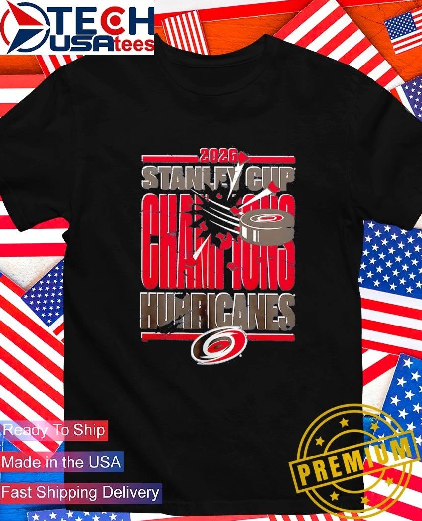 2026 Stanley Cup Champions Carolina Hurricanes Hockey puck smashing shirt Unisex T-shirt, Sweatshirt, Hoodie, Long Sleeve Tee - T-Shirt, Sweatshirt, Hoodie