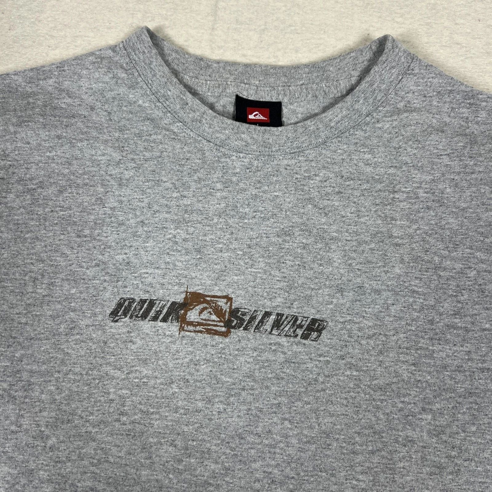 Y2K Quiksilver Shirt Mens L Gray Boardriding Double Sided Graphic Surf Vintage Unisex T-shirt, Sweatshirt, Hoodie, Long Sleeve Tee - T-Shirt, Sweatshirt, Hoodie