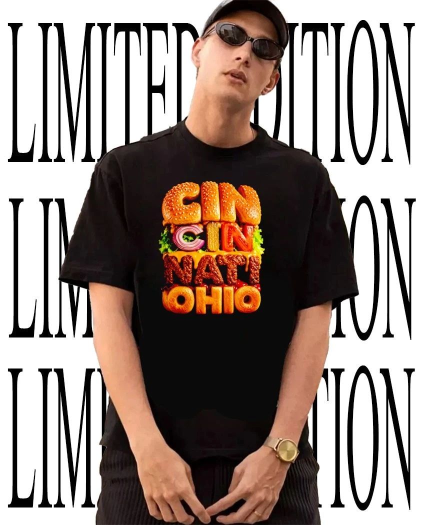 Cincinnati Ohio Burger shirt Unisex T-shirt, Sweatshirt, Hoodie, Long Sleeve Tee - T-Shirt, Sweatshirt, Hoodie