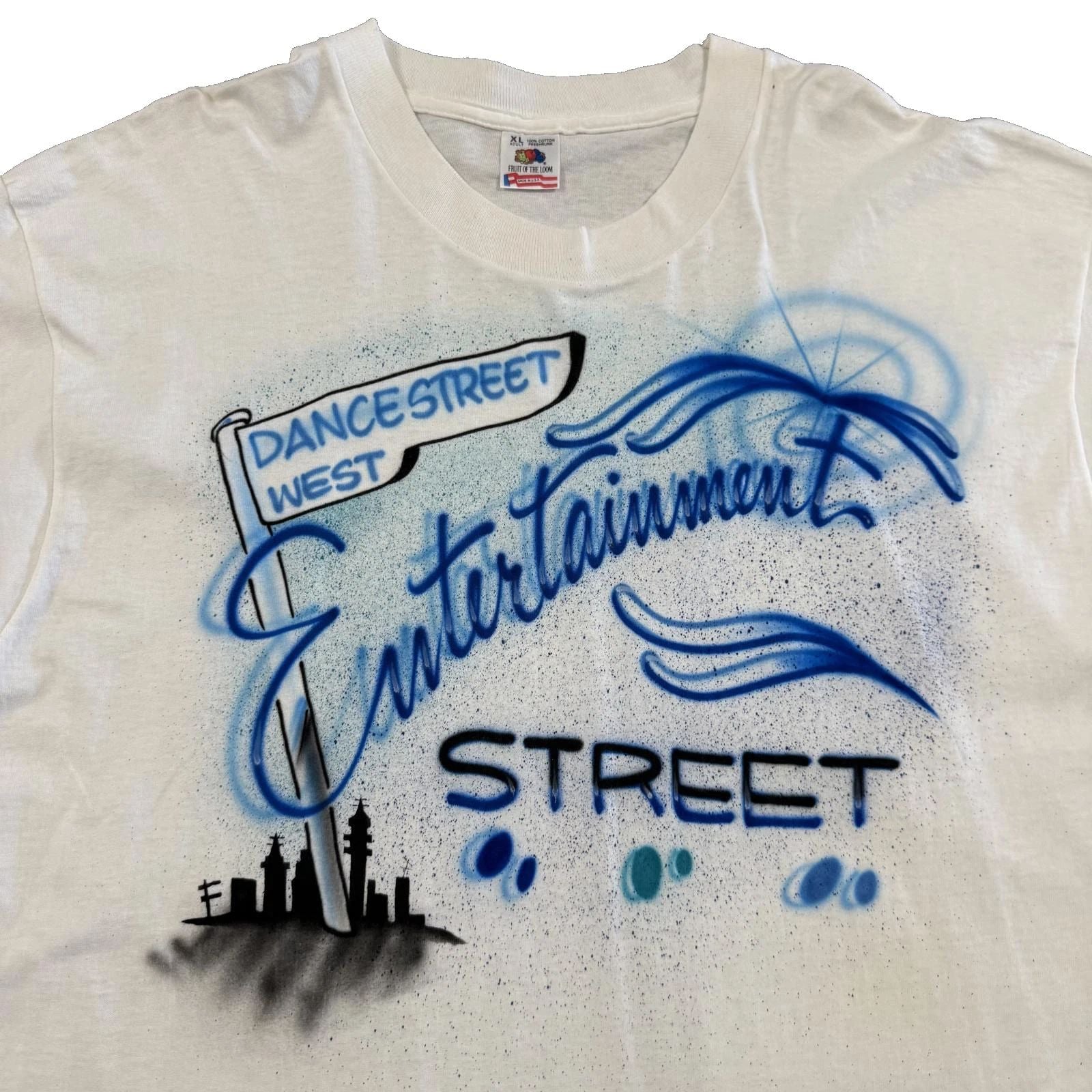 Vtg 90s Airbrushed Street Dance T-Shirt USA Made XL Deadstock NOS Unisex T-shirt, Sweatshirt, Hoodie, Long Sleeve Tee - T-Shirt, Sweatshirt, Hoodie
