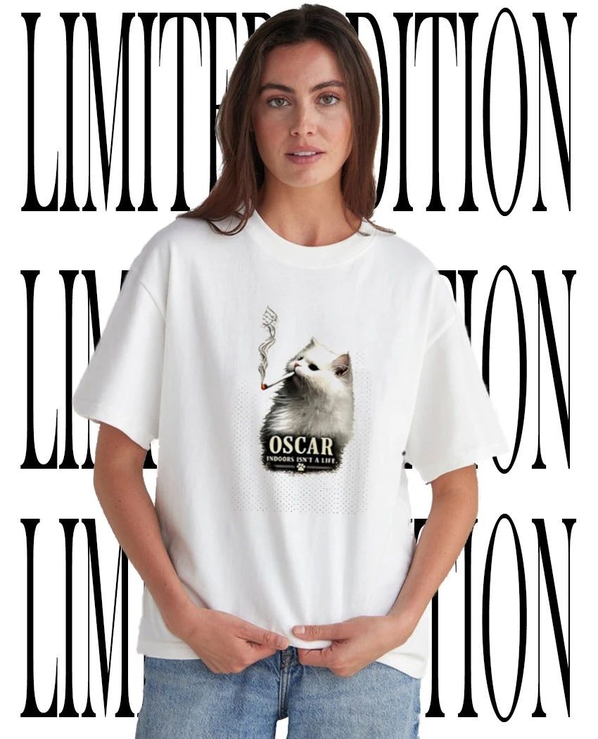 Cat smoking Oscar indoors isnt a life shirt Unisex T-shirt, Sweatshirt, Hoodie, Long Sleeve Tee - T-Shirt, Sweatshirt, Hoodie