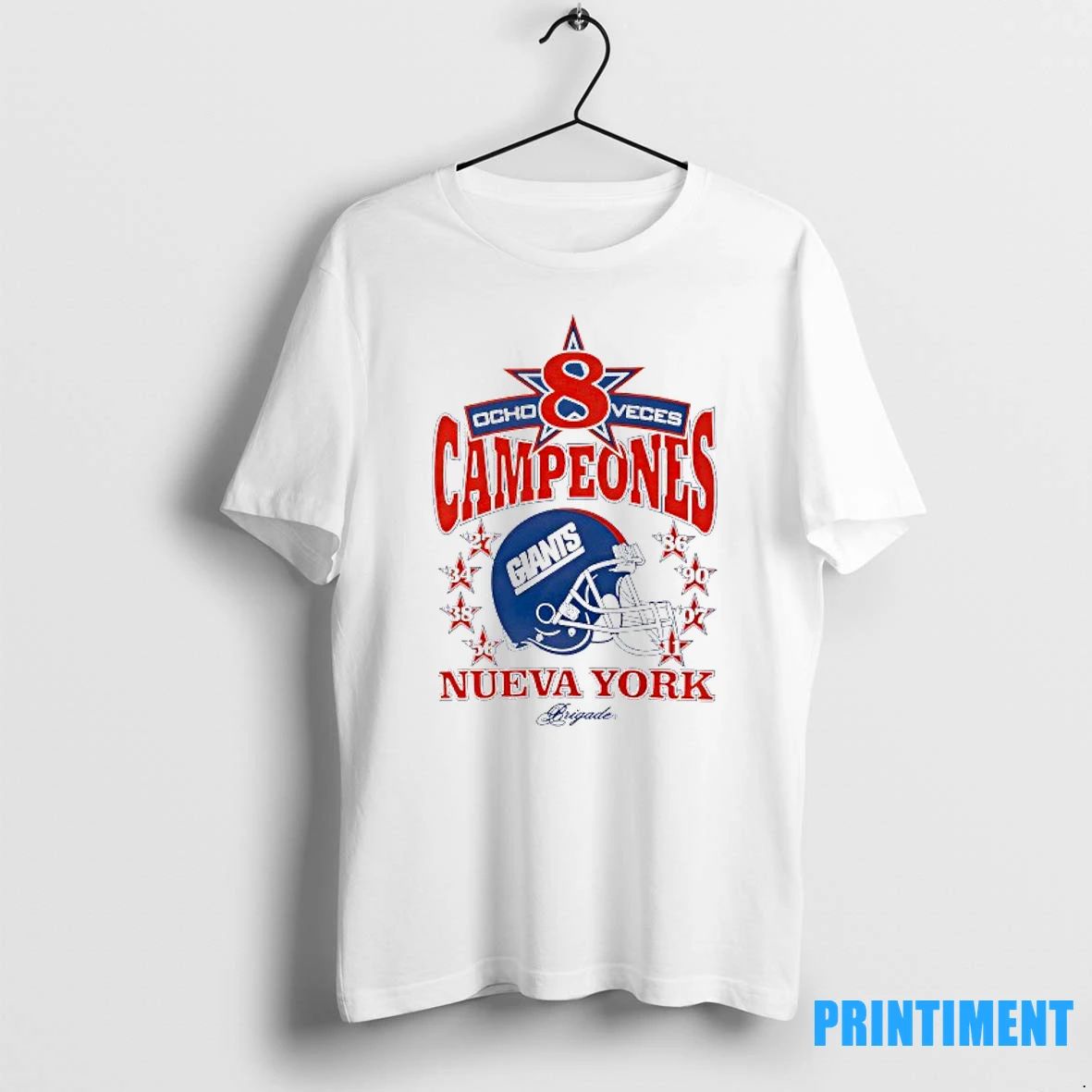 New York Giants Championship Ocho Veces Campeones Nueva York Tshirts Sweater Unisex T-shirt, Sweatshirt, Hoodie, Long Sleeve Tee - T-Shirt, Sweatshirt, Hoodie