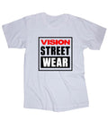 Vision Street Wear logo Skateboarding California Repo 80's surf white T-shirt Unisex T-shirt, Sweatshirt, Hoodie, Long Sleeve Tee - T-Shirt, Sweatshirt, Hoodie