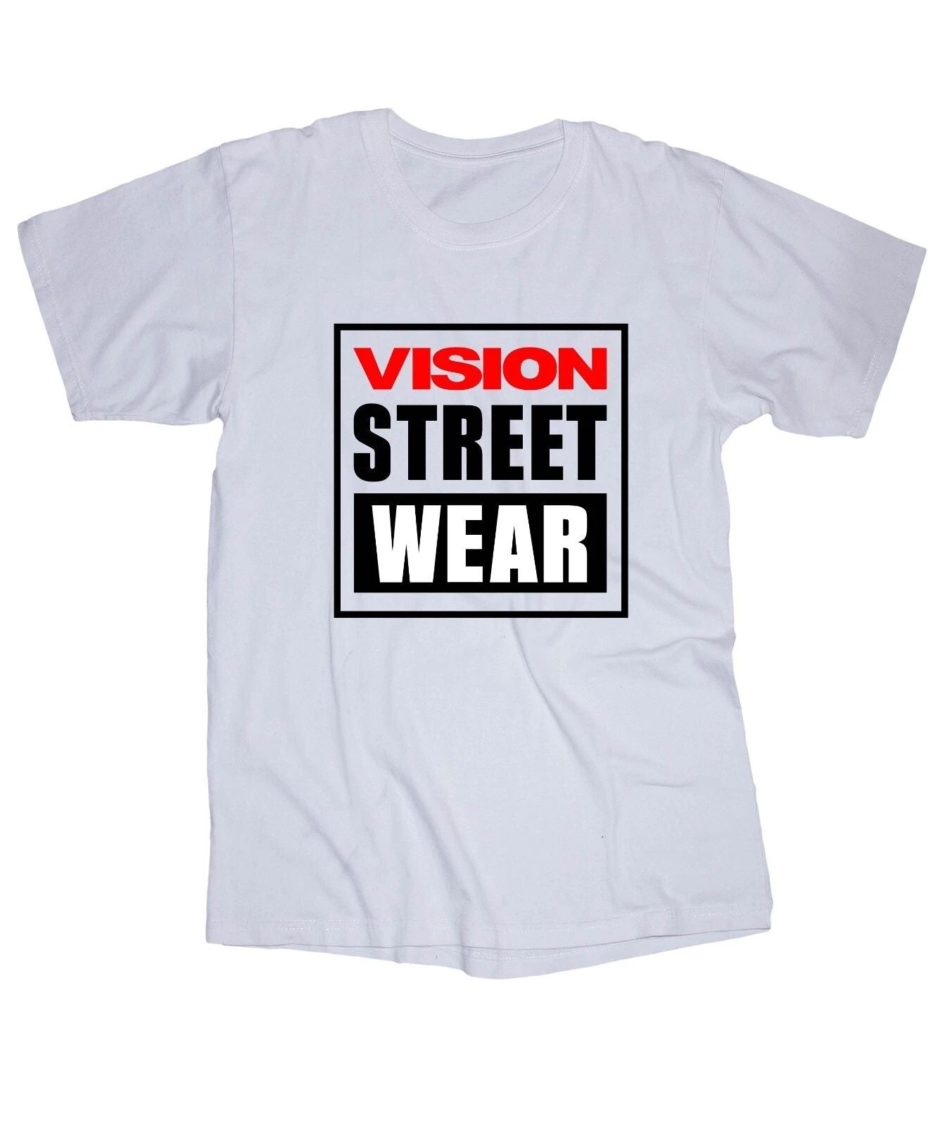Vision Street Wear logo Skateboarding California Repo 80's surf white T-shirt Unisex T-shirt, Sweatshirt, Hoodie, Long Sleeve Tee - T-Shirt, Sweatshirt, Hoodie
