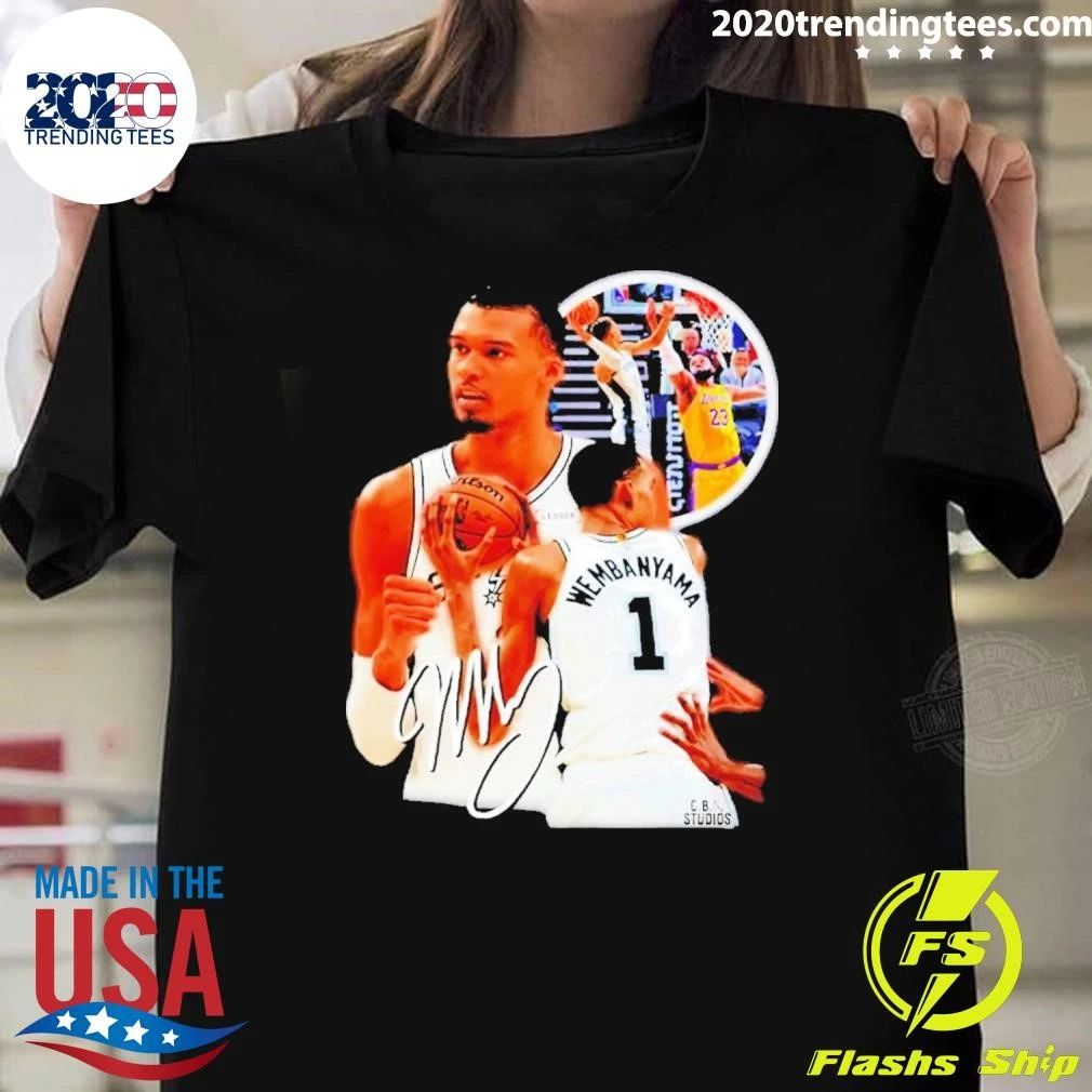 NBA Finals 2026 San Antonio Spurs Victor Wembanyama Signature Bootleg Retro Shirt Unisex T-shirt, Sweatshirt, Hoodie, Long Sleeve Tee - T-Shirt, Sweatshirt, Hoodie