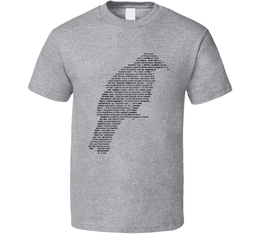 Edgar Allen Poe The Raven Poem T Shirt Unisex T-shirt, Sweatshirt, Hoodie, Long Sleeve Tee - T-Shirt, Sweatshirt, Hoodie