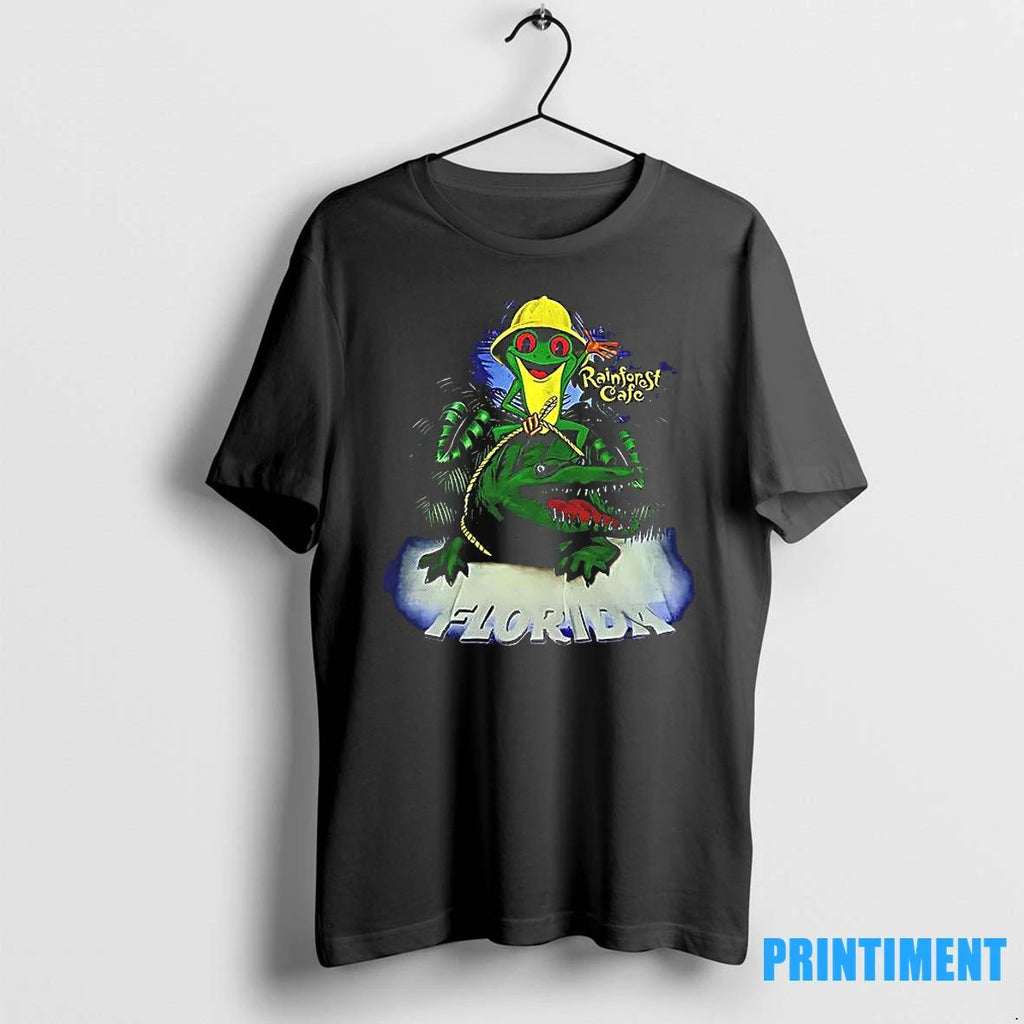 Rainforest Cafe Florida Frog Alligator Cartoon Tshirts Sweater Unisex T-shirt, Sweatshirt, Hoodie, Long Sleeve Tee - T-Shirt, Sweatshirt, Hoodie