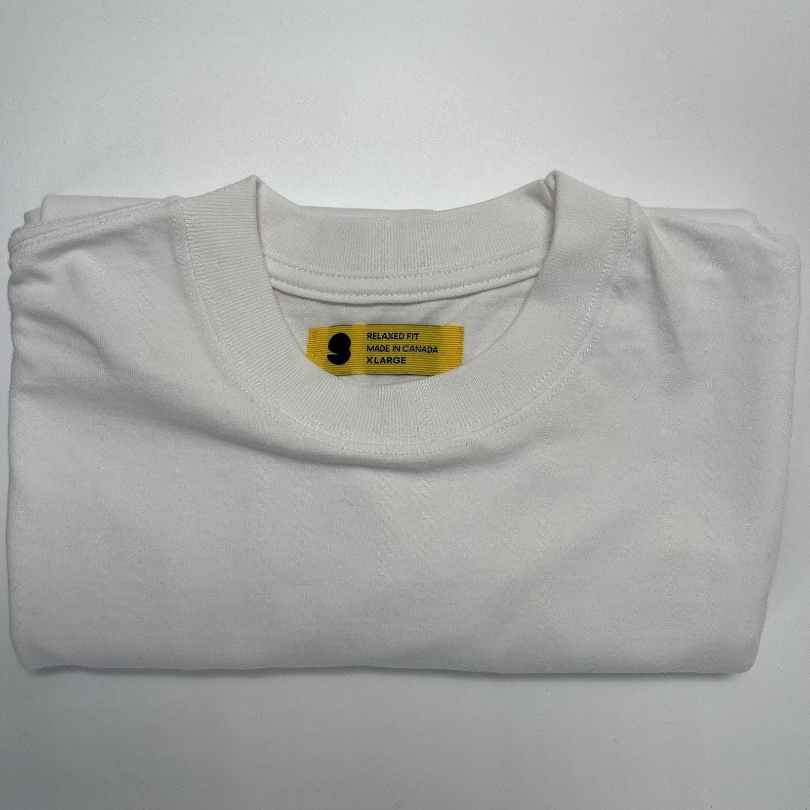 Yellow Label T-Shirt Short Sleeve Crew Neck Casual Minimalist White - Size XL Unisex T-shirt, Sweatshirt, Hoodie, Long Sleeve Tee - T-Shirt, Sweatshirt, Hoodie