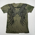 Throwdown Affliction Premium Shirt Mens Extra Large Green Wing Graphic MMA Unisex T-shirt, Sweatshirt, Hoodie, Long Sleeve Tee - T-Shirt, Sweatshirt, Hoodie
