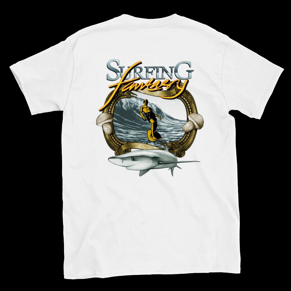 Surfing Fantasy - Back Print - Unisex Crewneck T-shirt Unisex T-shirt, Sweatshirt, Hoodie, Long Sleeve Tee - T-Shirt, Sweatshirt, Hoodie